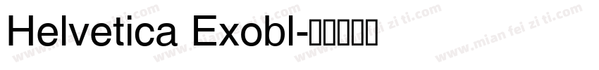 Helvetica Exobl字体转换
